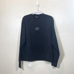 WE11DONE Black Symbol Wappen Sweatshirt